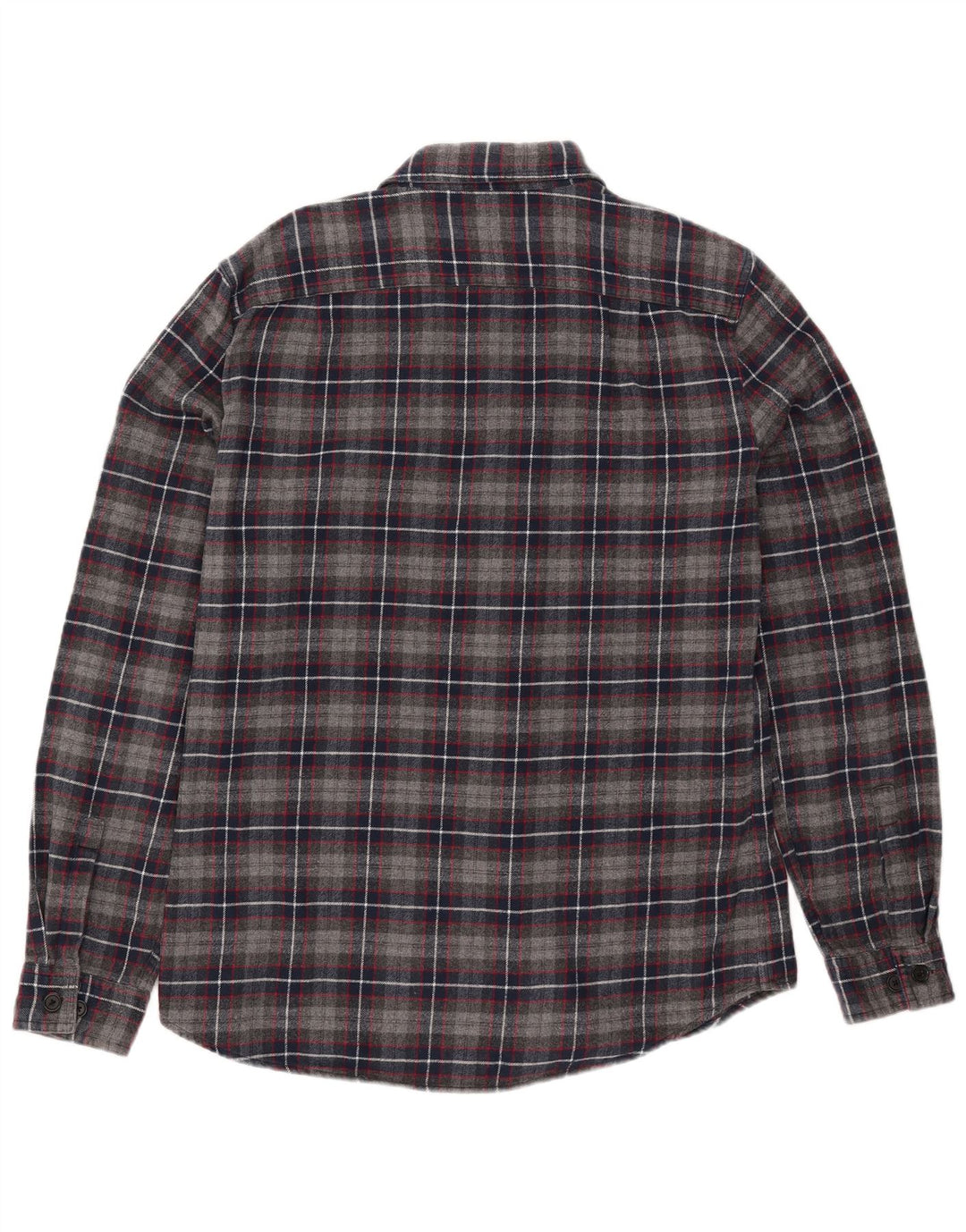 Camicia da uomo in flanella BENETTON a quadri grigio medio