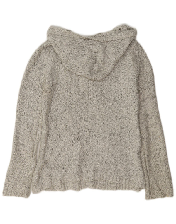 Maglione con cappuccio da donna Roxy UK 12 Cotone grigio medio