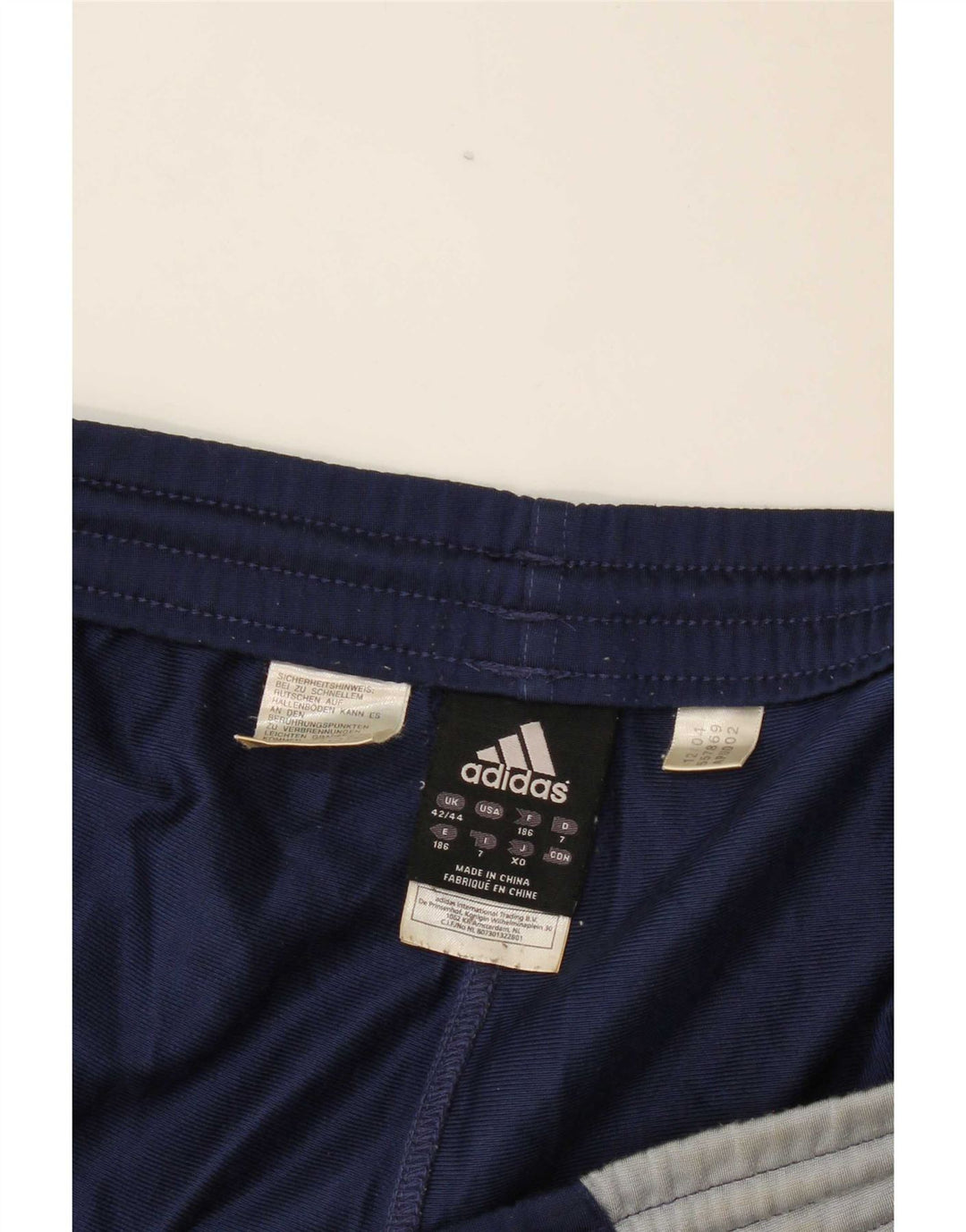 Pantaloni da tuta da uomo Adidas 2XL Poliestere color block blu navy