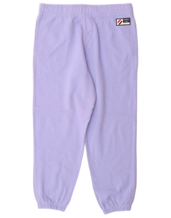 Pantaloni da tuta da donna Superdry Joggers UK 14 Large Viola Cotone