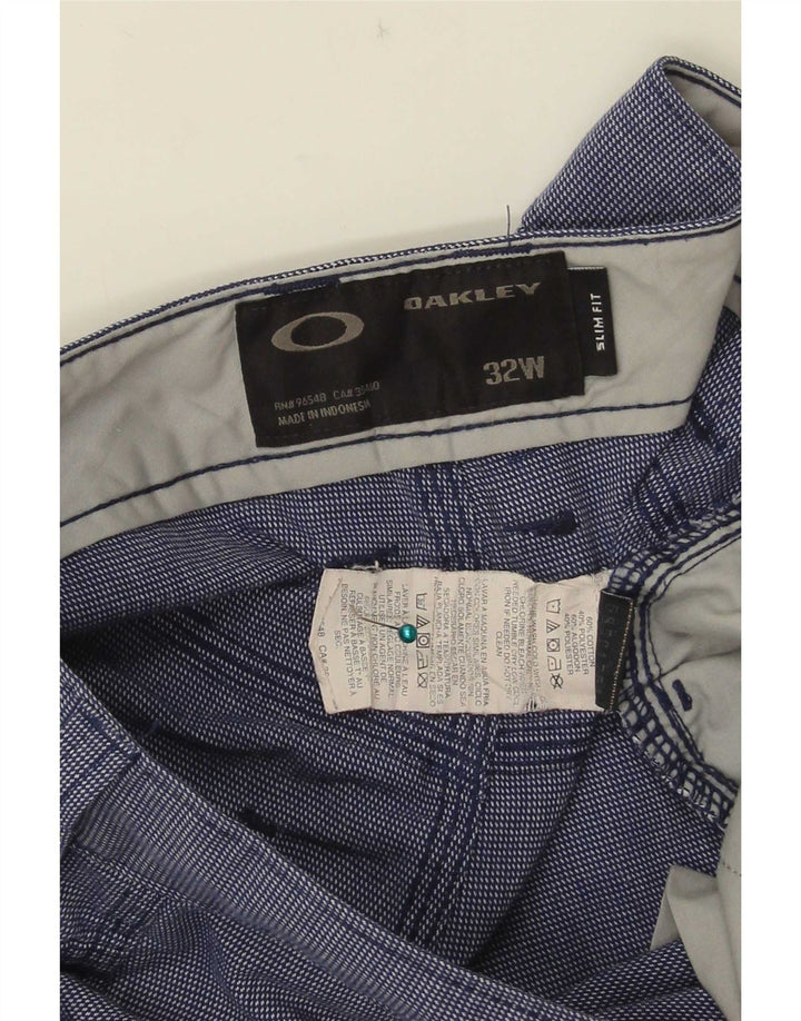 Pantaloncini casual da uomo Oakley W32 in cotone blu medio