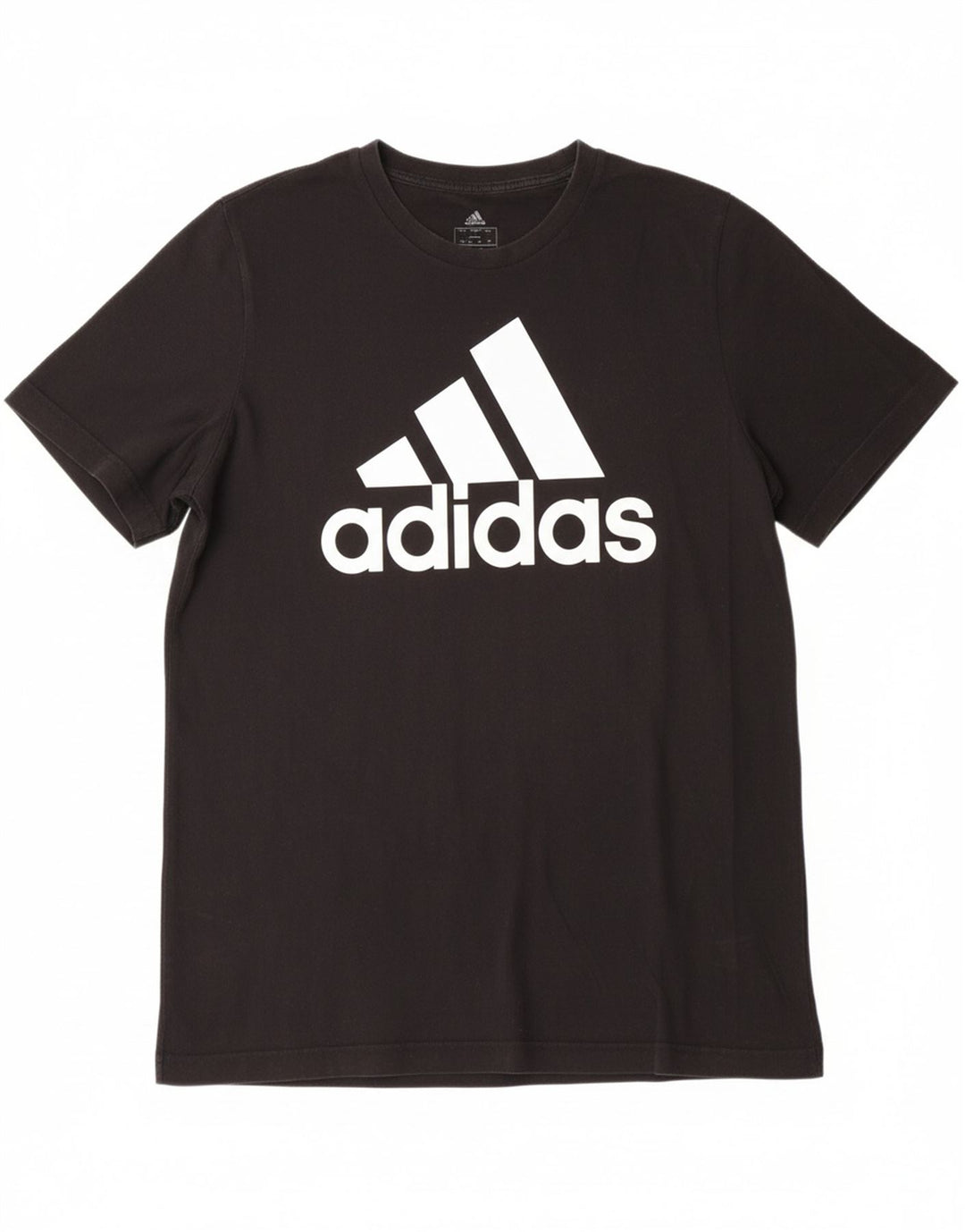 ADIDAS Mens Graphic T-Shirt Top Large Black Cotton Vintage Adidas and Second-Hand Adidas from Messina Hembry 