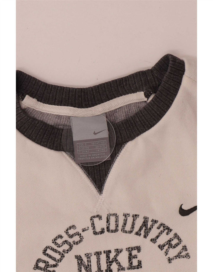 Felpa grafica da donna Nike Felpa UK 8/10 Small White Colourblock