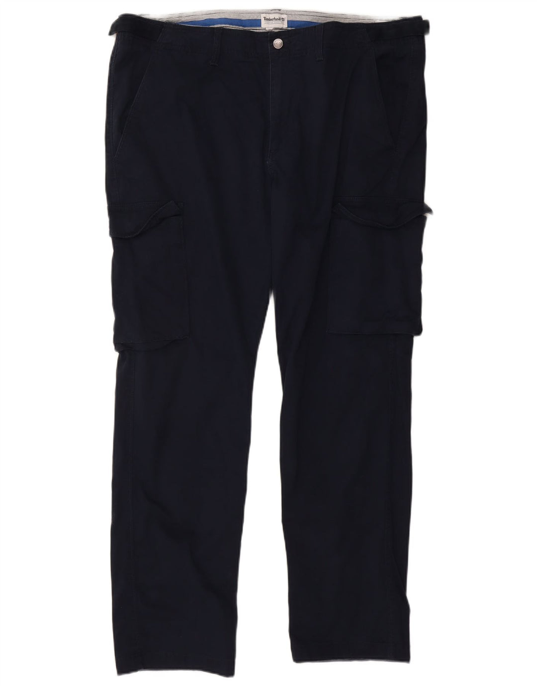 Pantaloni cargo dritti da uomo TIMBERLAND W42 L31 Blu Navy