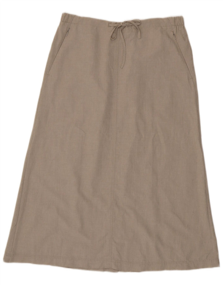 Gonna a trapezio da donna Rohan UK 12 media W32 Beige poliammide
