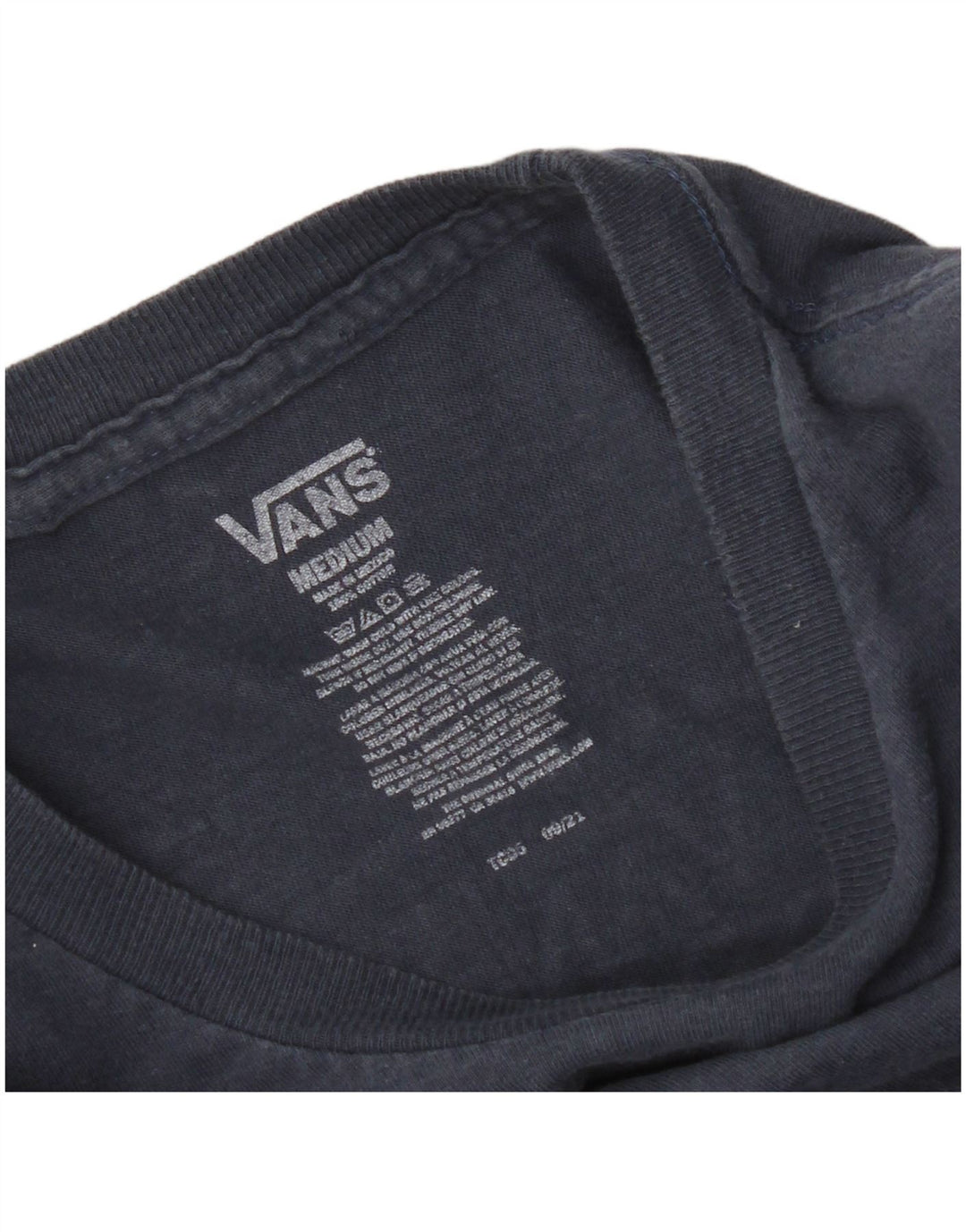 Maglietta grafica da uomo Vans Top medio blu navy