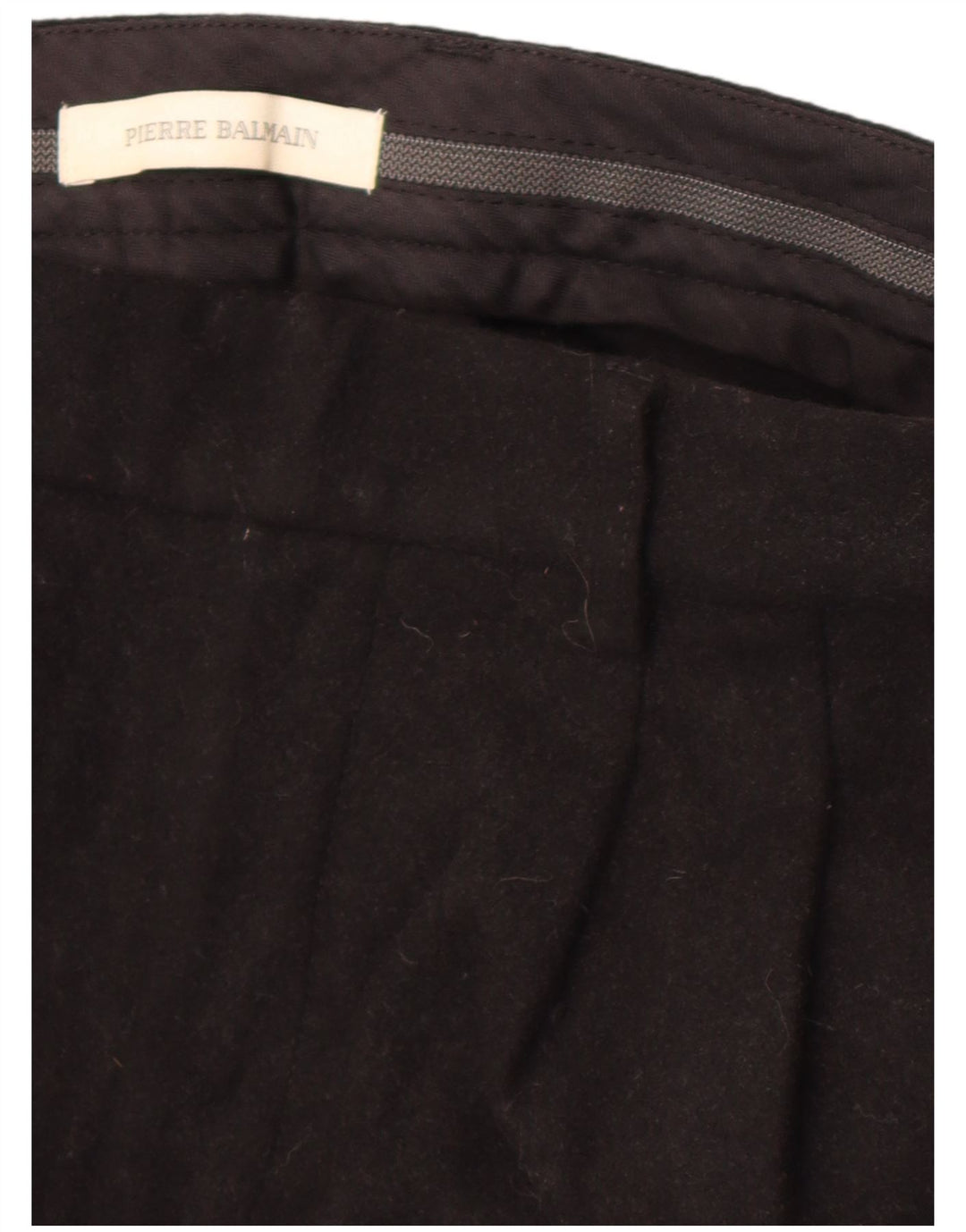 Pantaloni da abito dritti da uomo Pierre Balmain W32 L27 neri classici