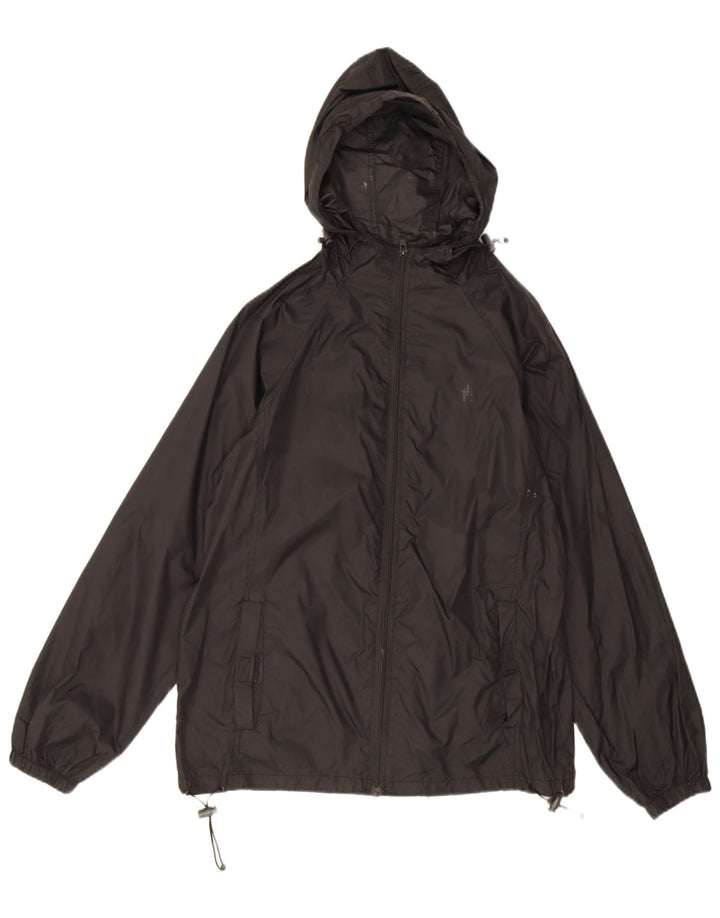 Giacca antipioggia da uomo con cappuccio French Connection UK 36 piccola nera