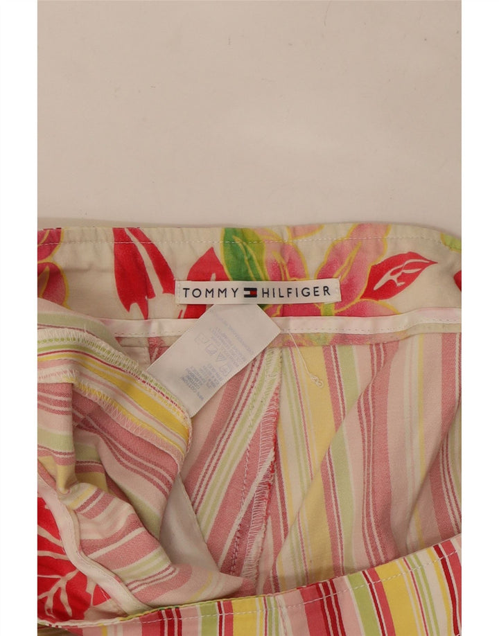 TOMMY HILFIGER Bermuda da donna W30 medio a righe multicolore