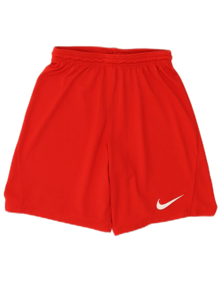 Pantaloncini sportivi Nike Dri Fit Slim Fit da uomo piccoli in poliestere rosso