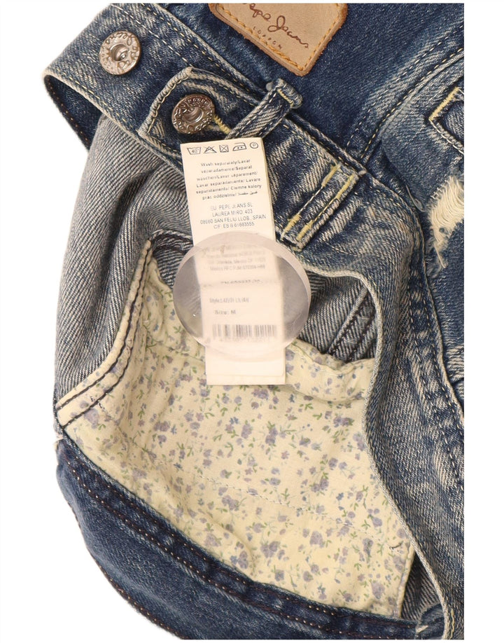 PEPE Jeans Gilet da bambino in denim invecchiato 7-8 anni in cotone blu medio