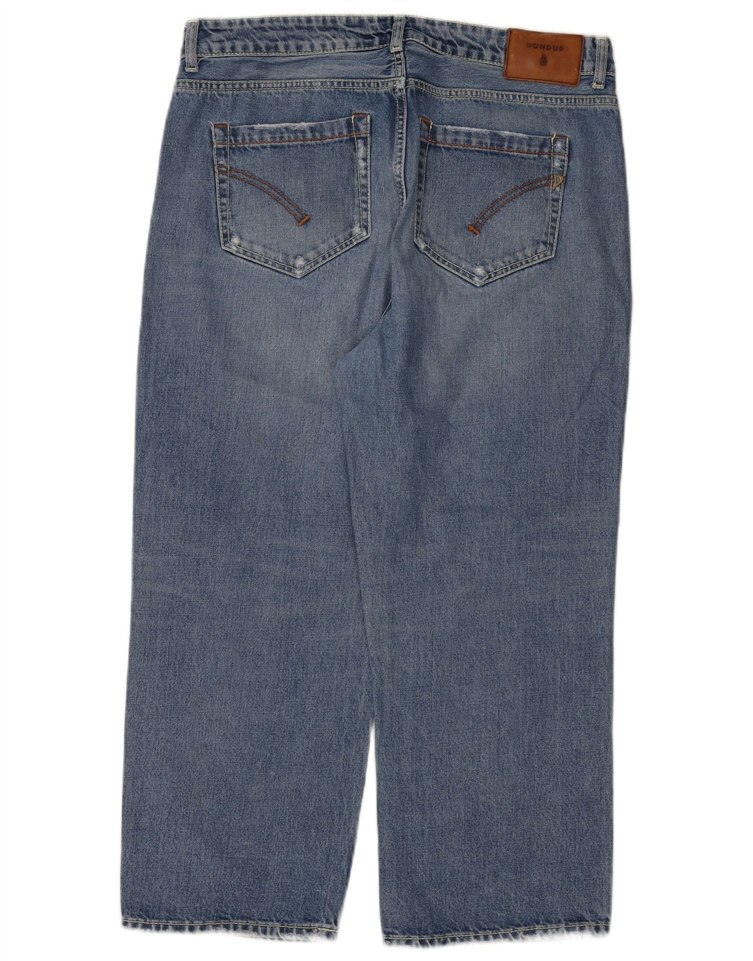 DONDUP Womens Cropped Jeans W31 L24 Blue Cotton