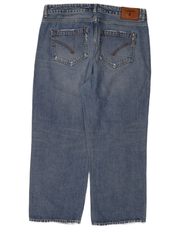 DONDUP Womens Cropped Jeans W31 L24 Blue Cotton