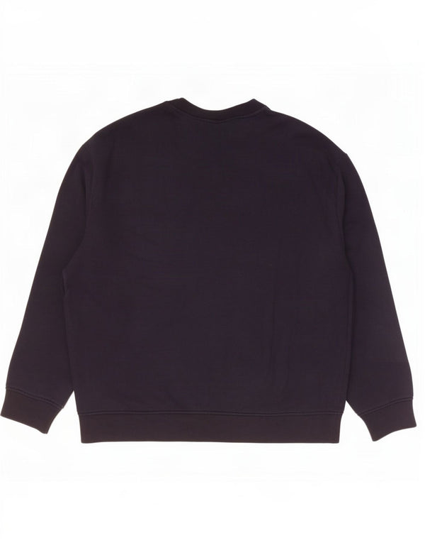 Felpa grafica da donna Emporio Armani Felpa UK 20 2XL Nero Modale