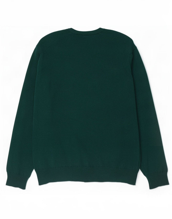 Lyle & Scott Maglione da uomo con scollo a V 2XL Lana verde