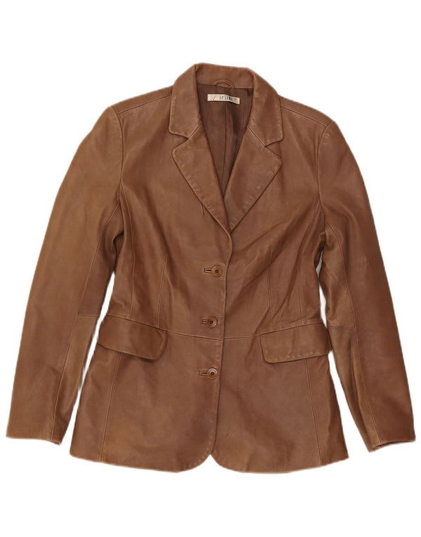 Giacca in pelle da donna Jesire UK 10 piccola marrone
