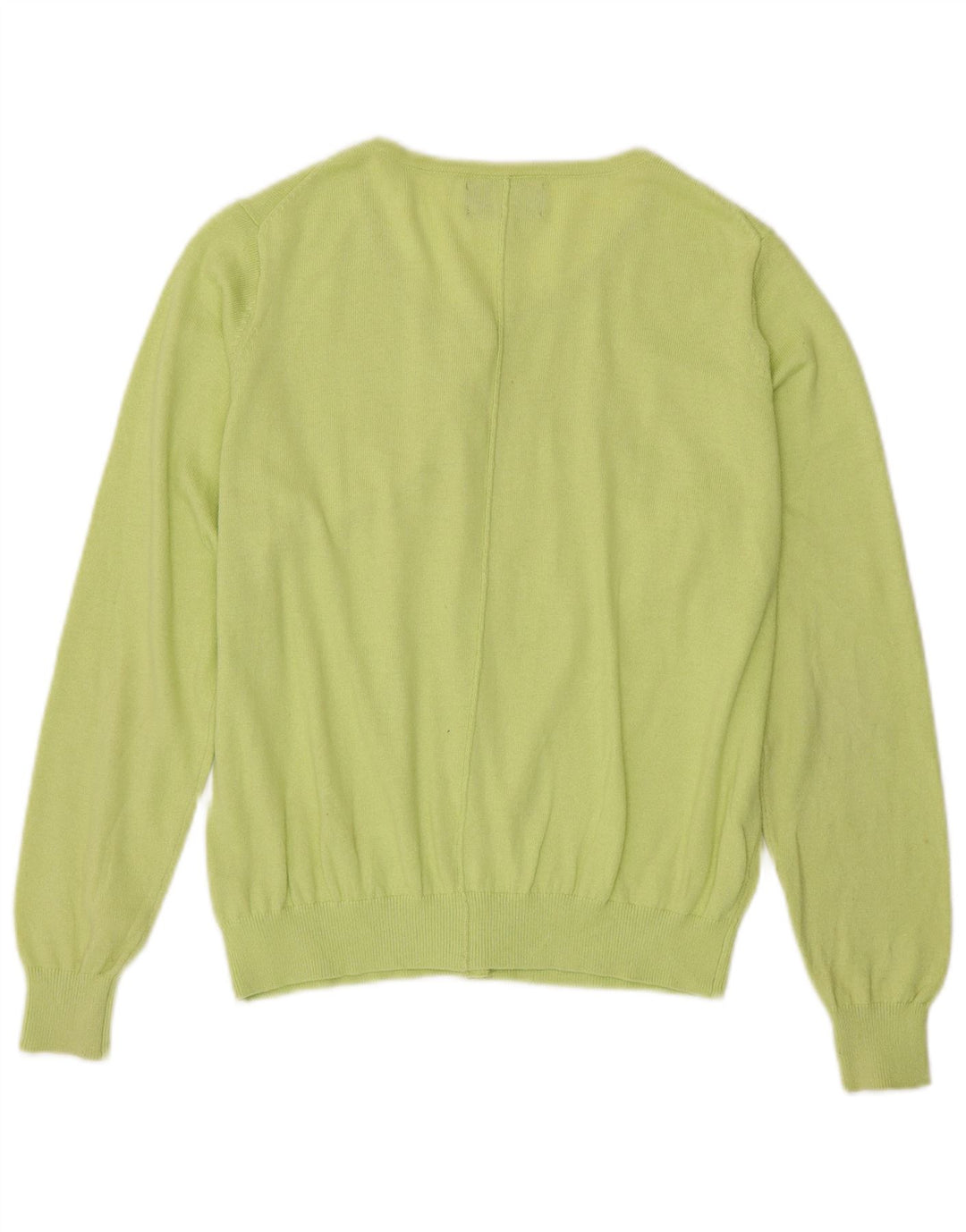 JOULES maglione cardigan da donna UK 16 grande poliestere verde
