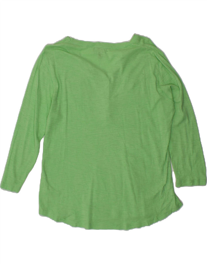 CHAPS Womens Top 3/4 Sleeve UK 16 Large Green Vintage Chaps and Second-Hand Chaps from Messina Hembry 