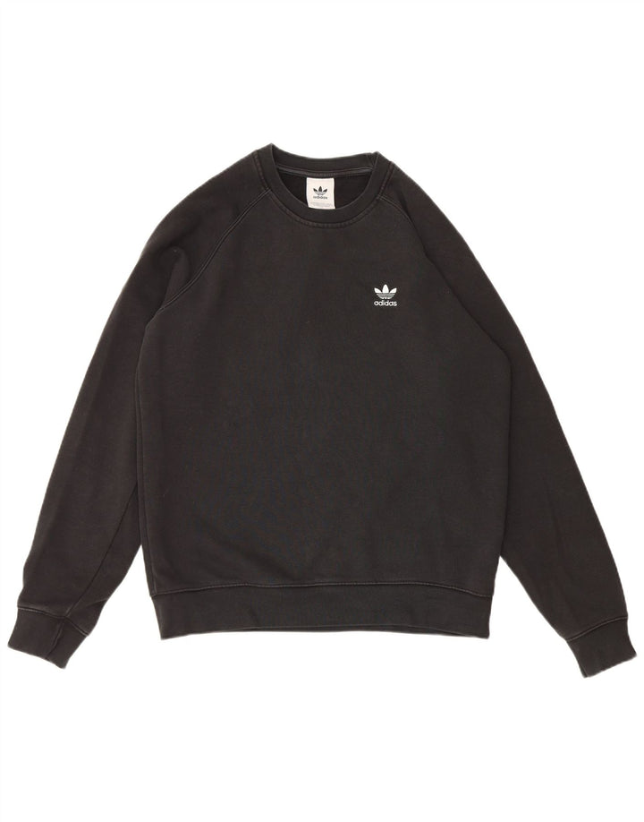Felpa Adidas Uomo Maglione Medio Nero Cotone