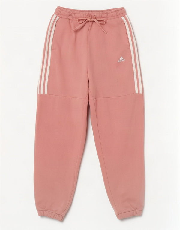 Pantaloni da tuta da donna Adidas larghi da jogging UK 4/6 XS cotone rosa