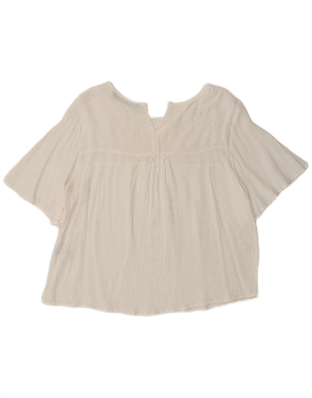 Zara camicetta da donna UK 46 grande bianca in viscosa