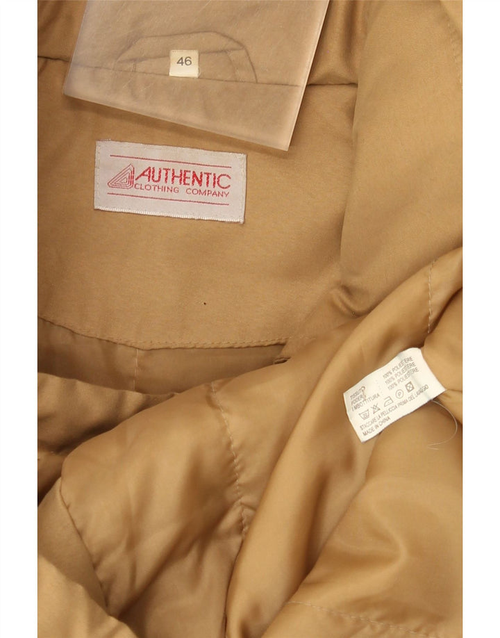 Cappotto autentico da donna con giacca a vento con cappuccio EU 46 XL Poliestere beige
