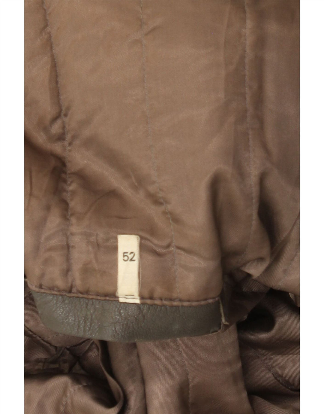 Giacca in pelle militare vintage da uomo IT 52 XL Grigia