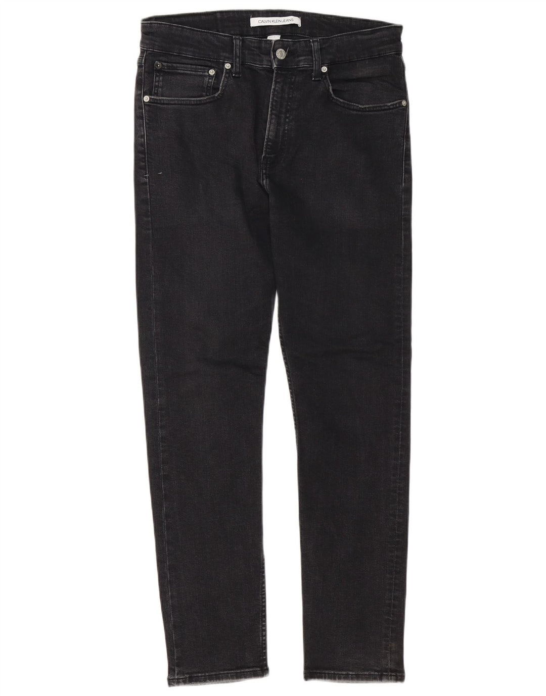 Jeans slim da uomo Calvin Klein W32 L30 cotone nero