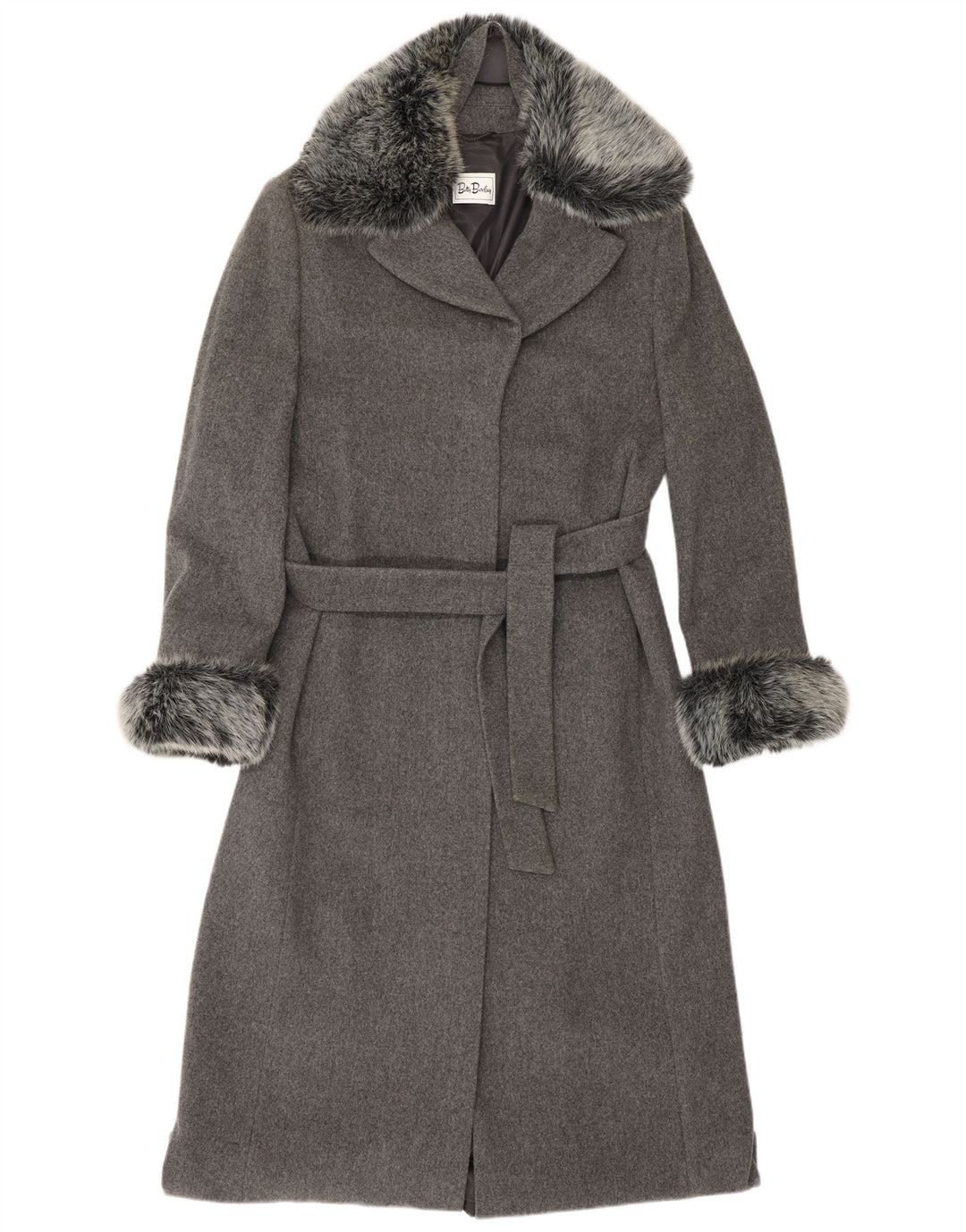 Soprabito da donna BETTY BARCLAY UK 16 Large Grey New Wool