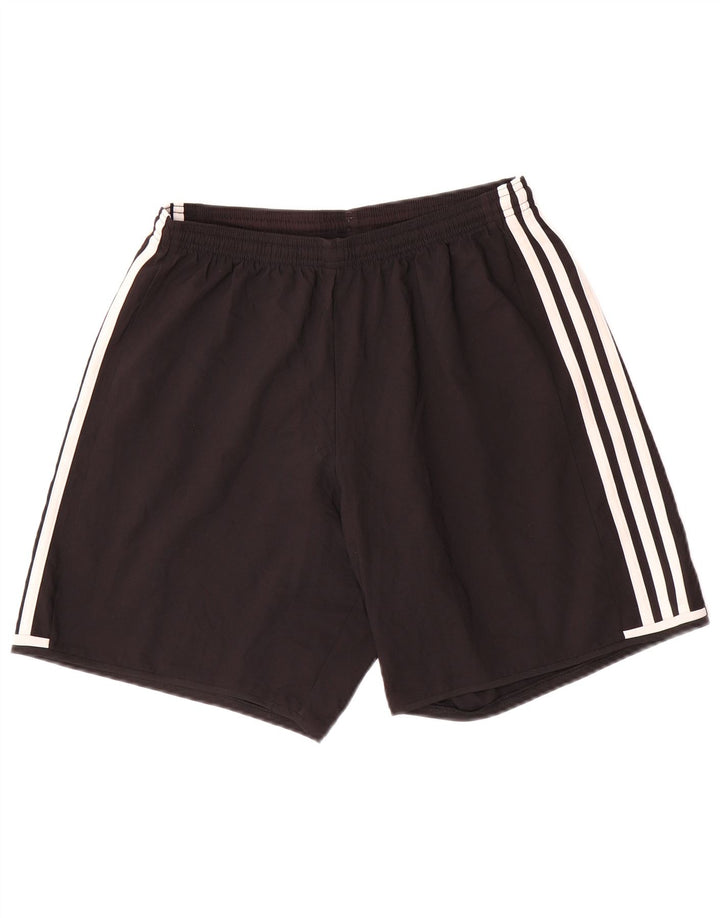 Pantaloncini sportivi Adidas Climalite da uomo medio poliestere nero