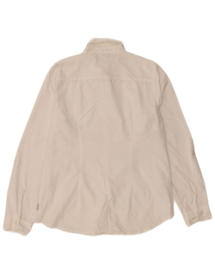 Camicetta da donna EDDIE BAUER UK 10 Small nylon maculato bianco
