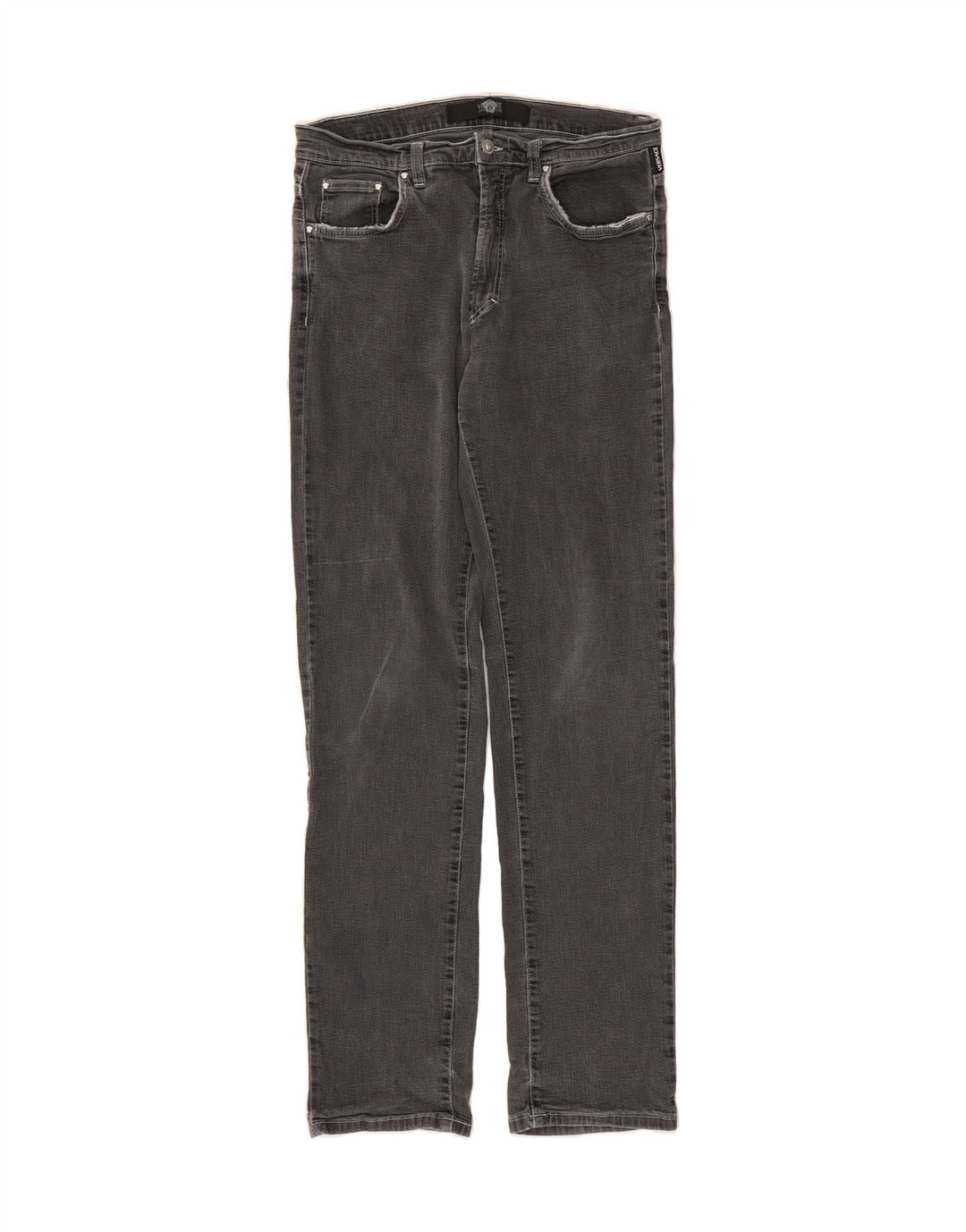VERSACE Mens Straight Jeans W30 L34 Grey Vintage Versace and Second-Hand Versace from Messina Hembry 