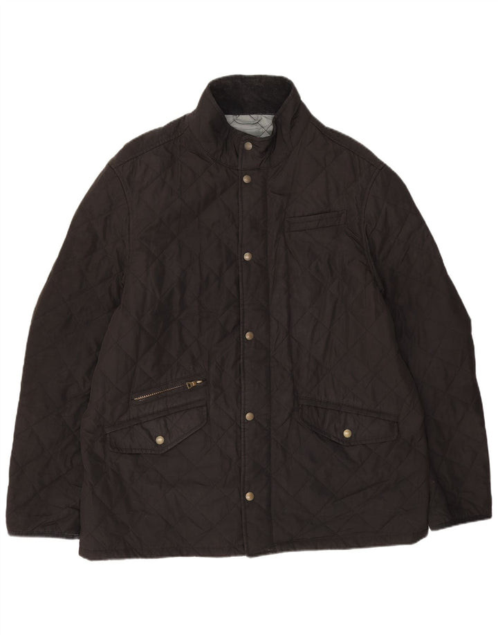 Giacca trapuntata Marks & Spencer da uomo blu Harbour UK 42 XL poliestere nero