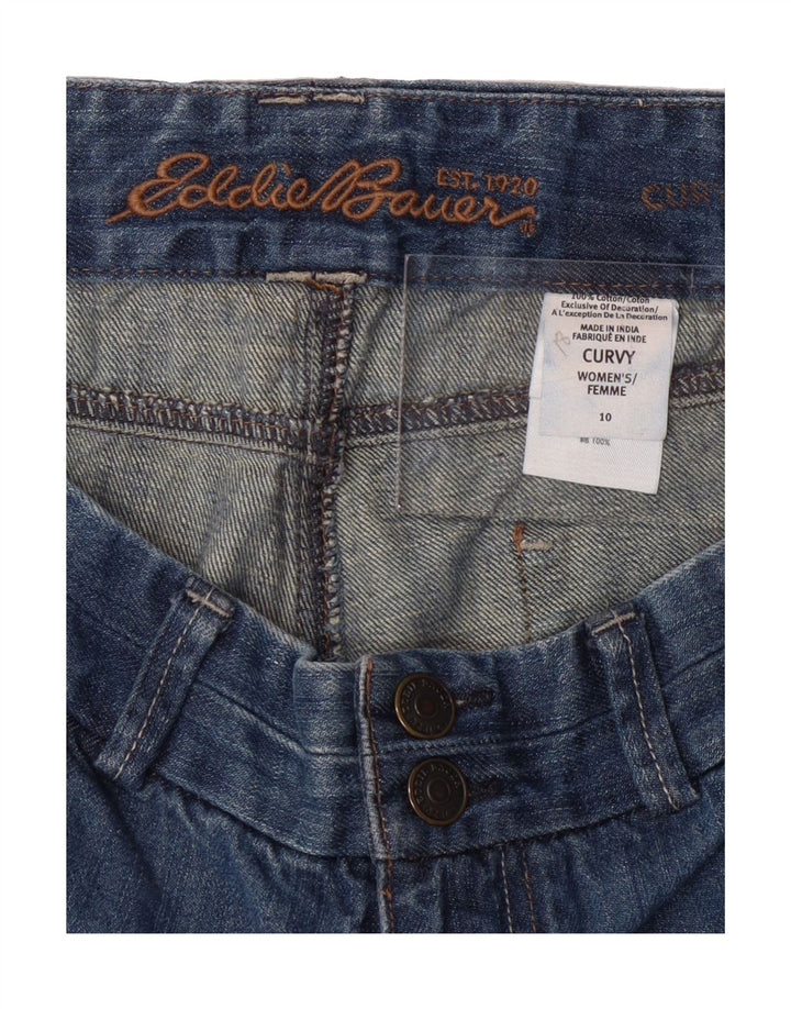 EDDIE BAUER Womens Curvy Denim Shorts US 10 Large W32  Blue Cotton Vintage Eddie Bauer and Second-Hand Eddie Bauer from Messina Hembry 