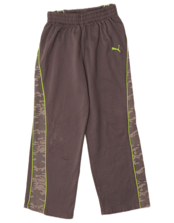 Pantaloni della tuta da ragazzo Puma 5-6 anni mimetici grigi