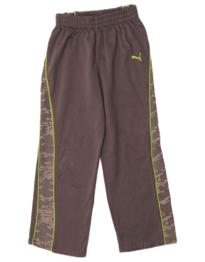 Pantaloni della tuta da ragazzo Puma 5-6 anni mimetici grigi