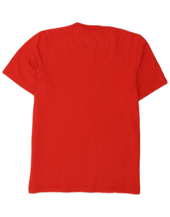 T-shirt grafica da uomo Adidas Top in cotone rosso medio
