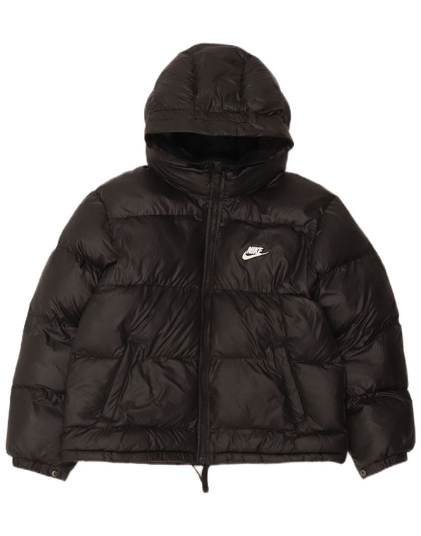 Giacca imbottita con cappuccio Nike Therma-Fit da bambino 13-14 anni XL poliestere nero