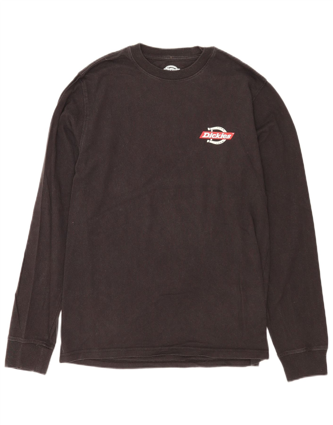 Dickies Top grafico da uomo a maniche lunghe piccolo in cotone nero