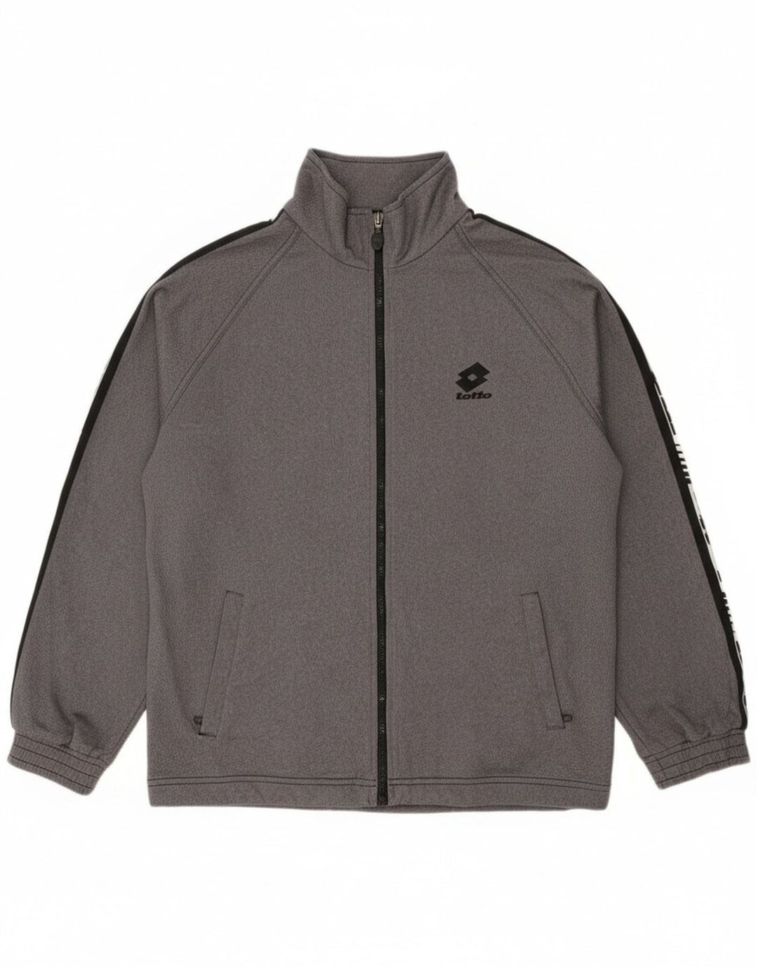 Giacca da ginnastica grafica da uomo Lotto UK 38/40 Colorblock grigio medio