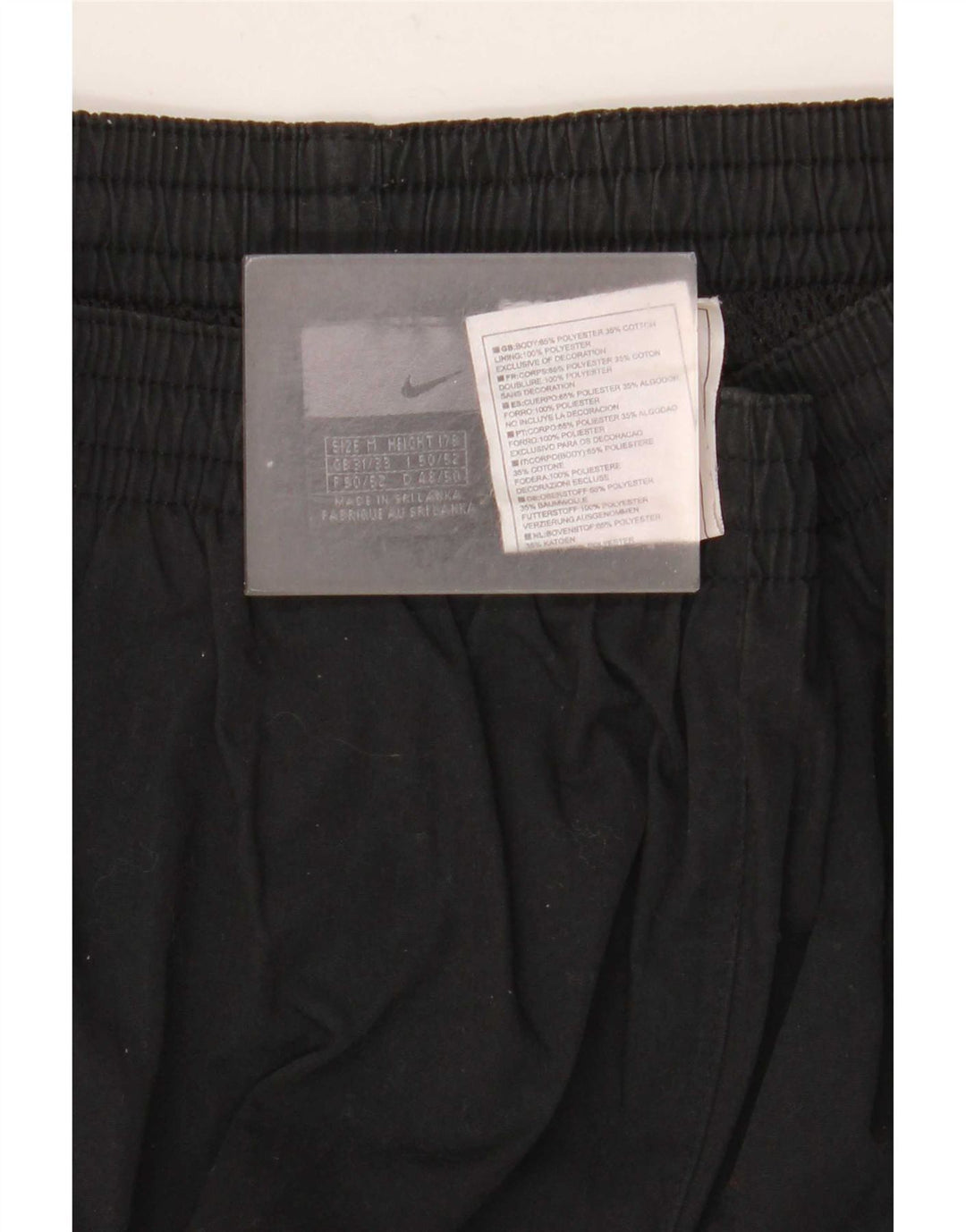 Pantaloncini sportivi Nike Bermuda da uomo, poliestere color block medio nero