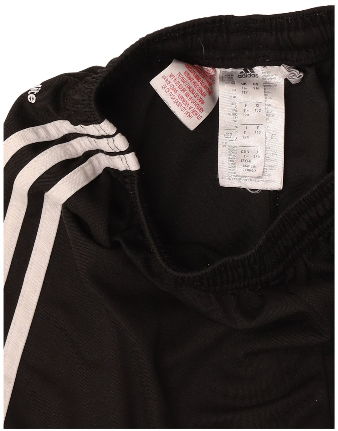 Pantaloncini sportivi Adidas Climalite da ragazzo 11-12 anni in poliestere nero