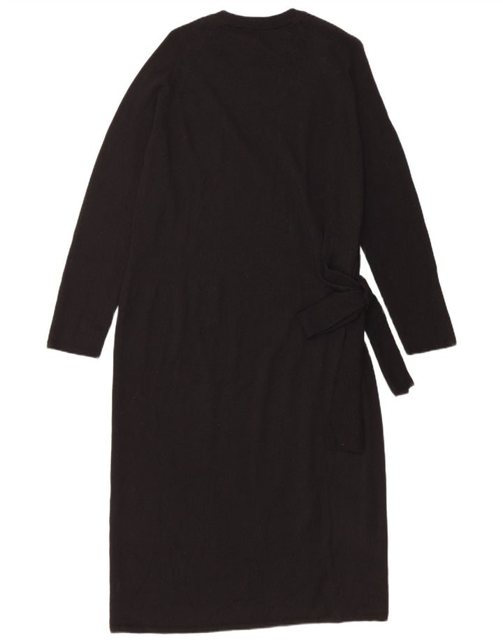Abito maglione da donna Marks & Spencer UK 12 Lana merino nera media