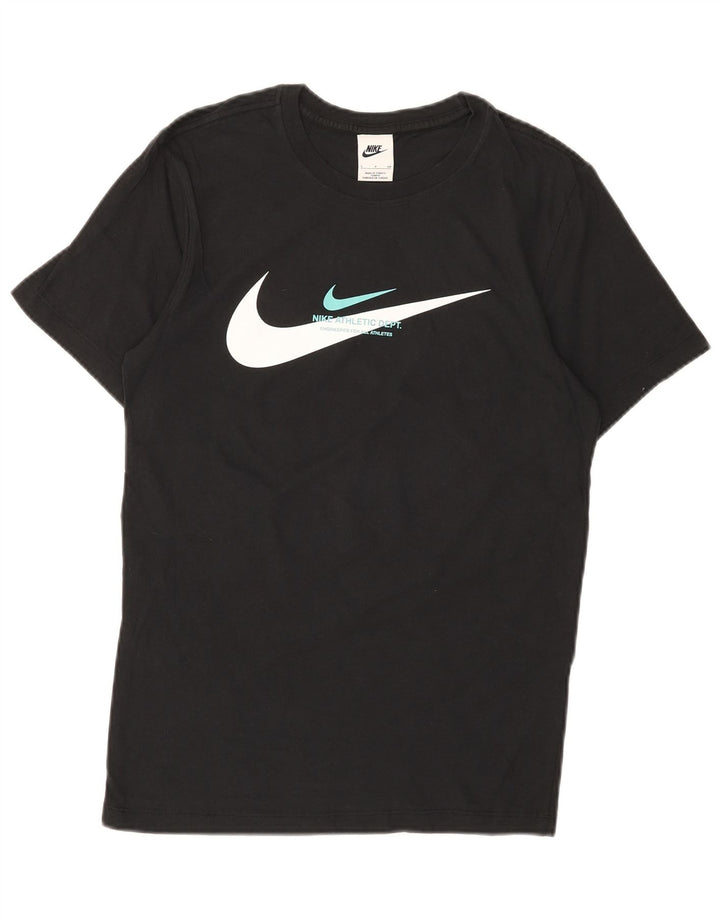 NIKE Mens Graphic T-Shirt Top Small Black Cotton