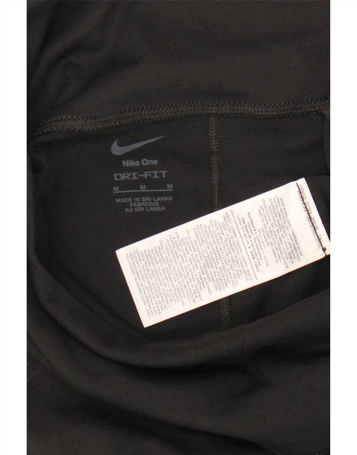 Pantaloni da tuta Nike Dri Fit da donna UK 14 Medium Nero Poliestere