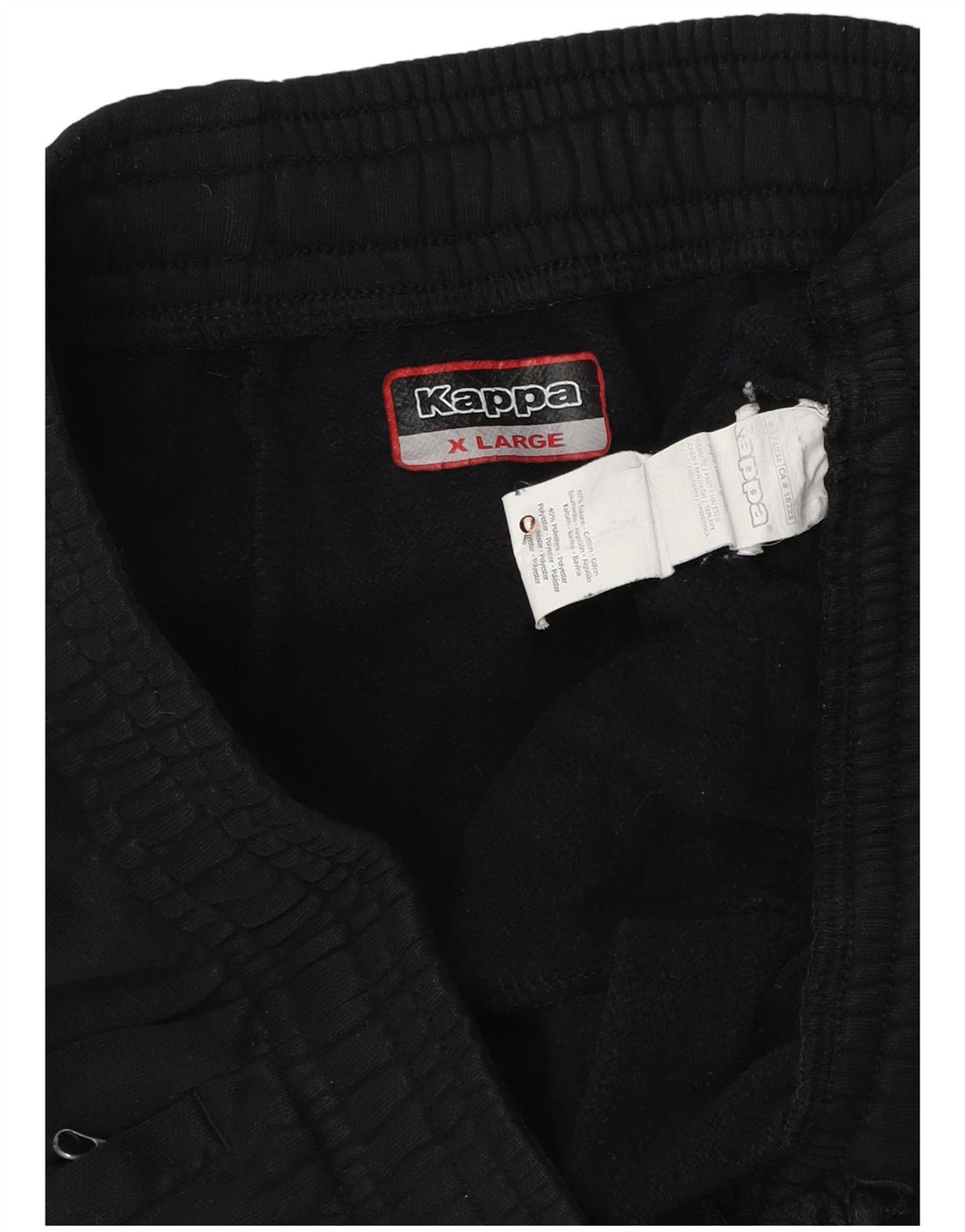 Pantaloni da tuta con grafica da uomo KAPPA Joggers XL cotone nero