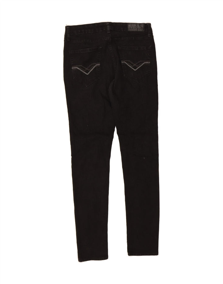 IZOD Mens Skinny Jeans W30 L32 Black Cotton Vintage Izod and Second-Hand Izod from Messina Hembry 