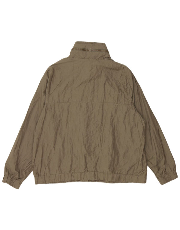 Giubbotto bomber con cappuccio da donna Marks & Spencer UK 20 2XL cotone kaki