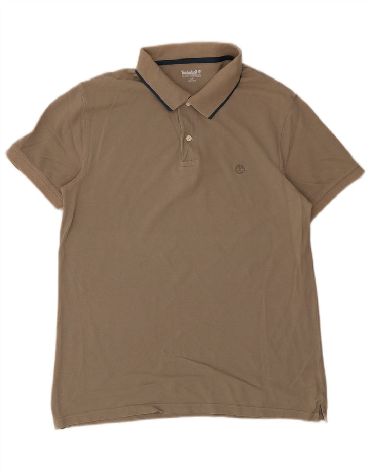 Polo Timberland da uomo slim fit grande grigia