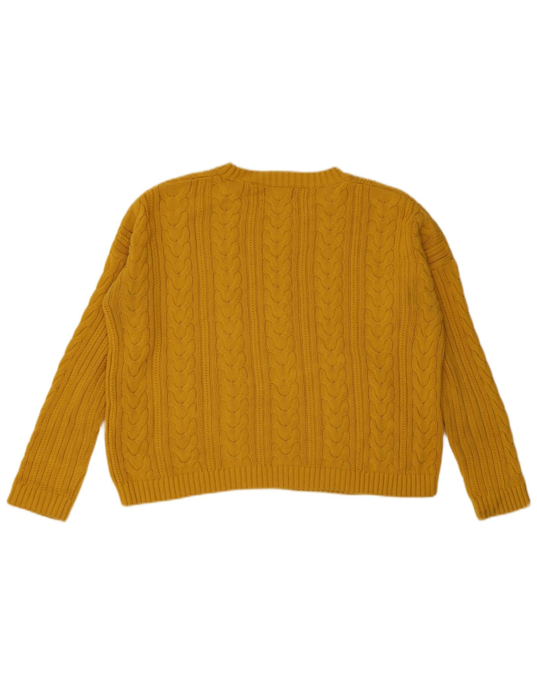 Maglione maglione girocollo oversize da donna Superdry UK 10 piccolo giallo
